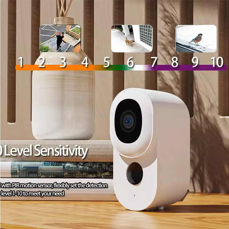 Camera de supraveghere cu panou solar MaGeCa®, Wi-Fi 2.4 Ghz, Baterie reincarcabila 10000 mAh, Detectarea miscarii, Vedere zi si noapte, Comunicare bidirectionala, Vedere de la distanta, Alerte Push, [5]