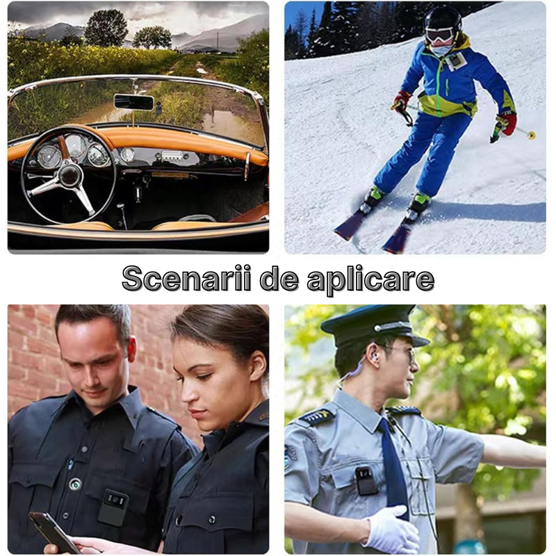 Camera video corporala MaGeCa®, Body camera Wireless, Rezolutie 2K, Display 2 inch, Nightvision IR, Detectare miscare, Impermeabil IP65, Baterie reincarcabila, Incarcare Type-C, Autonomoie 8h, Negru [7]