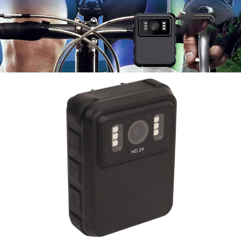 Camera video corporala MaGeCa®, Body camera Wireless, Rezolutie 2K, Display 2 inch, Nightvision IR, Detectare miscare, Impermeabil IP65, Baterie reincarcabila, Incarcare Type-C, Autonomoie 8h, Negru [4]