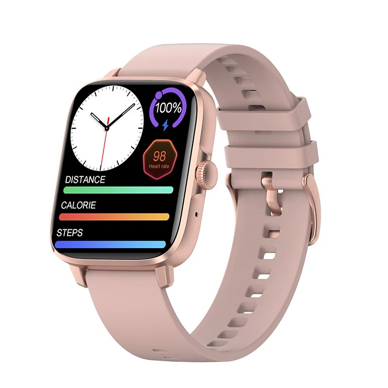 Ceas smartwatch MaGeCa® DT102, ecran IPS 1.9 inch, compatibil IOS/Android, Bluetooth 5.0, NFC, notificari, ritm cardiac, pentru femei si barbati, gold [1]