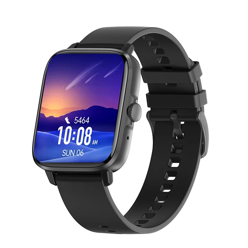 Ceas smartwatch MaGeCa® DT102, ecran IPS 1.9 inch, compatibil IOS/Android, Bluetooth 5.0, NFC, notificari, ritm cardiac, pentru femei si barbati, negru [3]