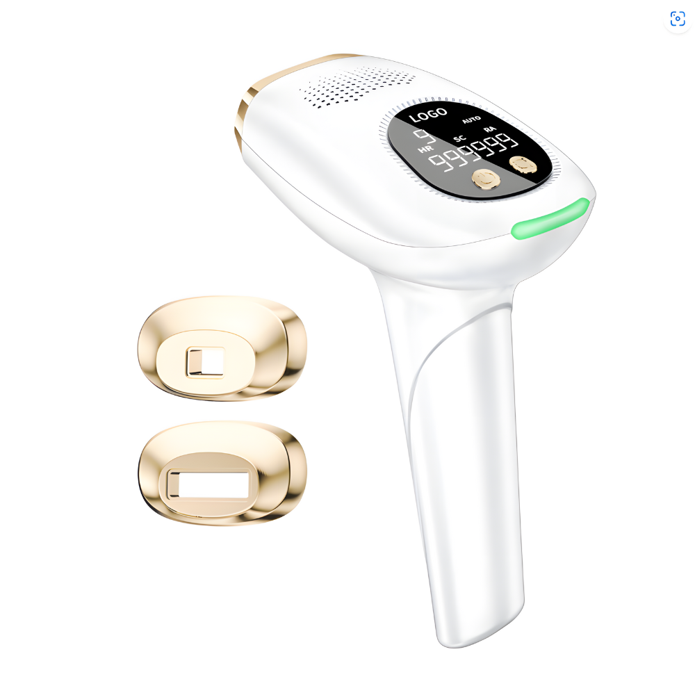 Epilator IPL MaGeCa, 9 trepte de intensitate, fara punct de inghet, 999.999 impulsuri, 3 moduri de actionare, indepartarea parului cu laser, intinerirea pielii si eliminarea acneei, 2 capete incluse, [7]