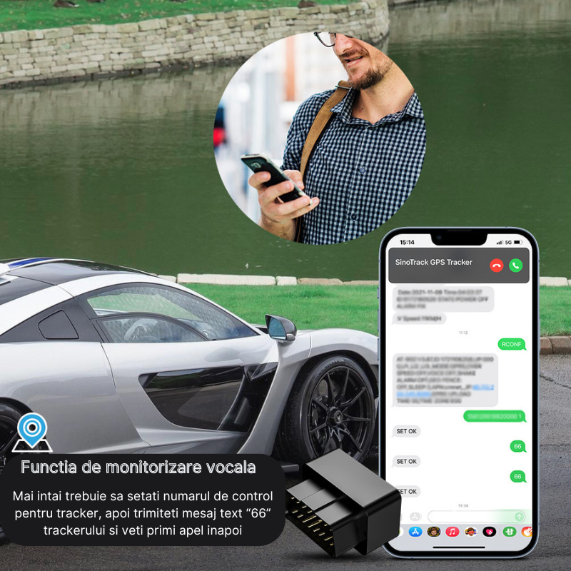 GPS Tracker ST-902A, Plug and Play cu interfata OBD, Localizare si monitorizare in timp real, SIM 2G, Fara instalare, Aplicatie mobila si web, Baterie de rezerva 150 mAh [4]