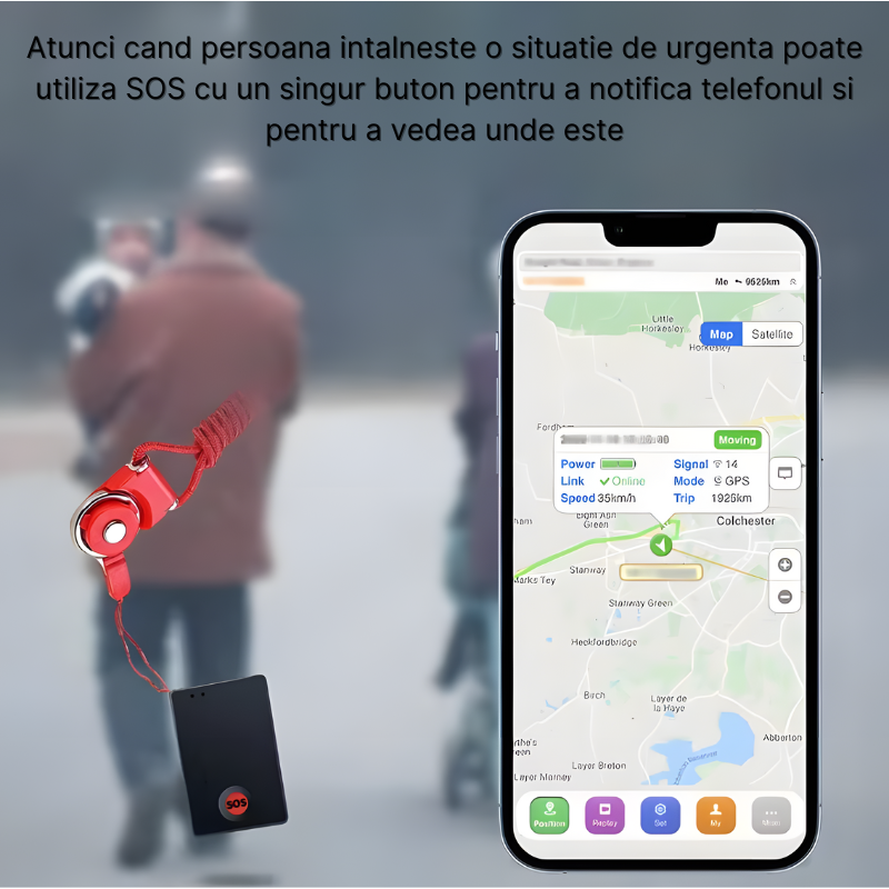 GPS Tracker ST-904, Dispozitiv de monitorizare pentru autoturism, animale, bagaje, batrani si copii, Localizare in timp real, SIM 2G, Buton SOS, Rezistent la apa IP65, Baterie reincarcabila 1200 mAh, [5]