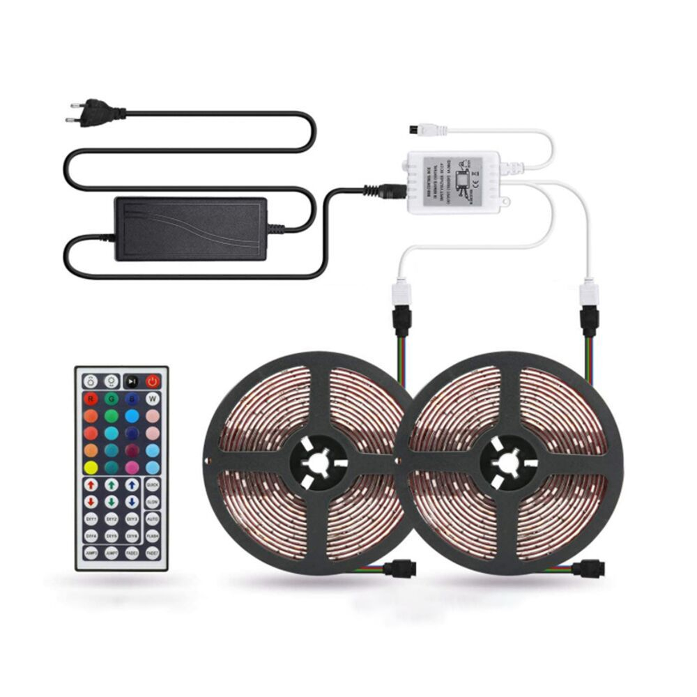 Kit banda LED MaGeCa® 5050 RGB, 10m, Control APP/Bluetooth/Telecomanda, Schimbare Culori Pe Ritmul Muzicii, Intensitate Reglabila, 12V, Multicolor [7]