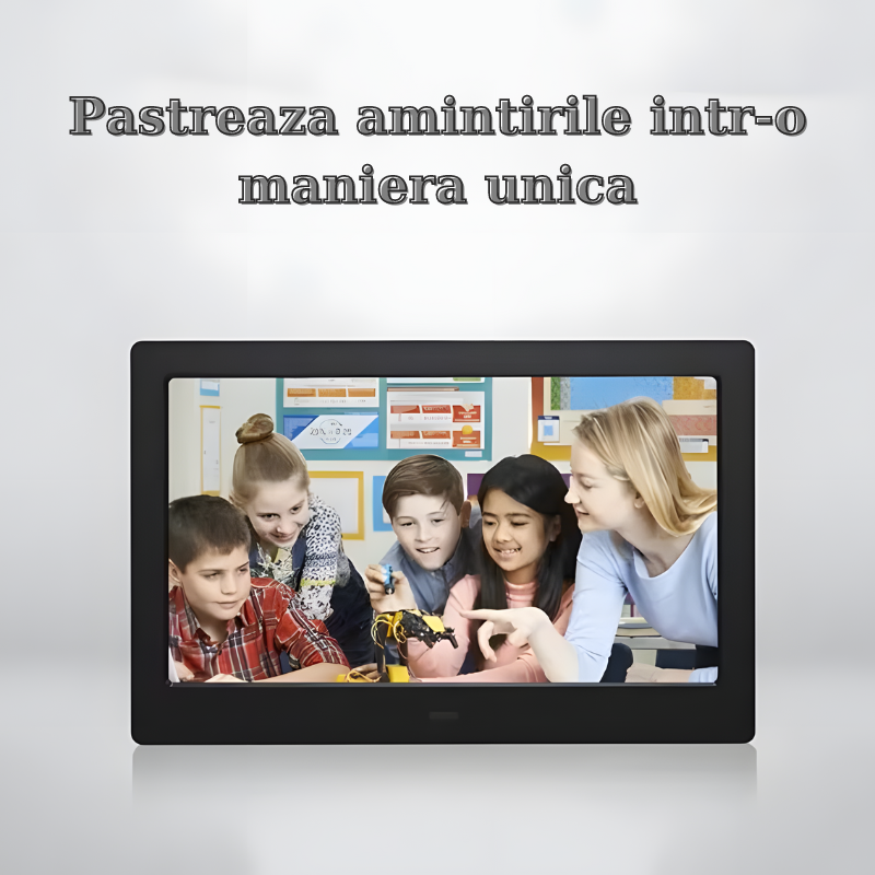 Rama foto digitala MaGeCa®, 10 inch, Rezolutie 1024x600 HD IPS, Ecran LED 16:9, Slot USB, Slot Card SD, Poze/Video, Difuzor 2x2W, Temporizator pornire/oprire automata, Telecomanda, Neagra [6]