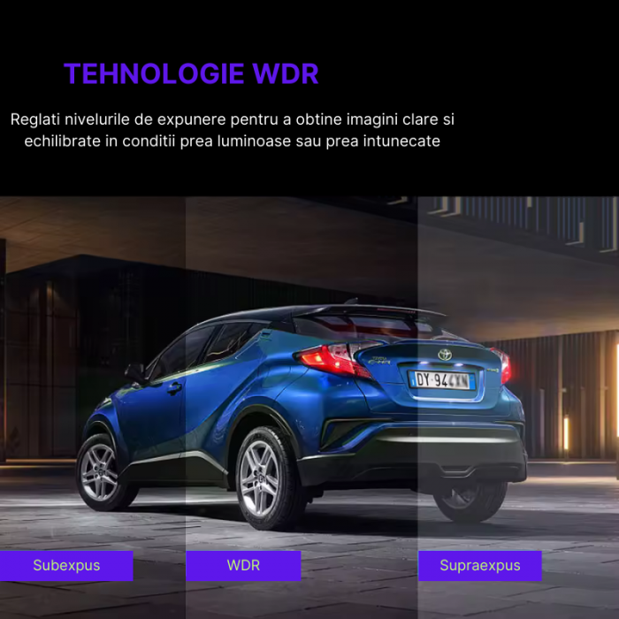 RESIGILAT - Camera auto de bord MaGeCa, Full HD 1080P, 4 canale, Vedere nocturna, WIFI, GPS, Inregistrare 4 camere simultan, Senzor de coliziune G-senzor, Inregistrare in bucla, Tehnologie WDR [5]