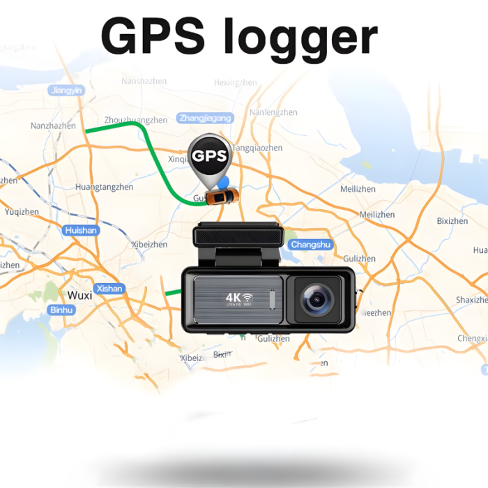 RESIGILAT - Camera auto dubla MaGeCa M6, Camera fata 4K Ultra HD + Camera spate 1080P, WIFI, Control aplicatie, Senzor de coliziune G-senzor, GPS incorporat, Inregistrare in bucla, Mod parcare, Vedere [8]