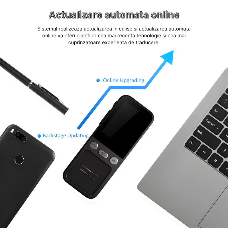 Translator inteligent MaGeCa® T16, Traducere vocala bidirectionala in 137 de limbi online si offline, Traducator text, fotografii in 55 de limbi, WIFI, Ecran tactil 2.4 inchi, 8Gb, Negru [5]