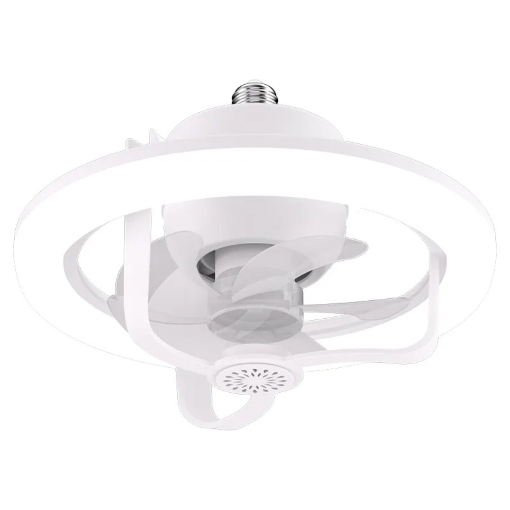 Ventilator de tavan MaGeCa®, Iluminare LED, Functie de scuturare, Telecomanda, Control de la distanta al luminii, vitezei vantului si efect RGB, Aromaterapie, Design modern, Soclu universal E27 [1]