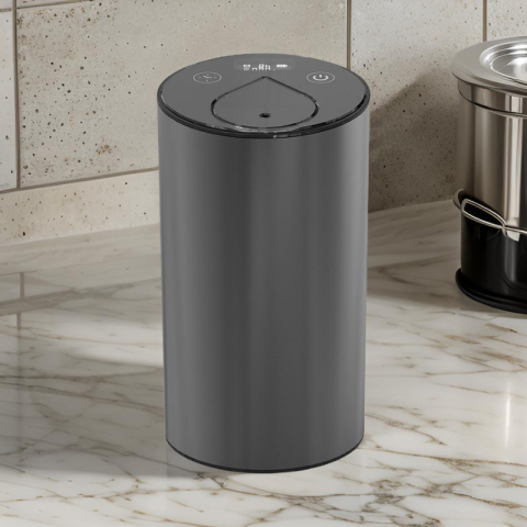 Aparat profesional de odorizare MaGeCa, pentru casa si masina, portabil, aromaterapie cu ulei, rezerva esenta de parfum inclusa, design elegant si modern, baterie 2400mAh, incarcare USB Type-C, Negru [1]