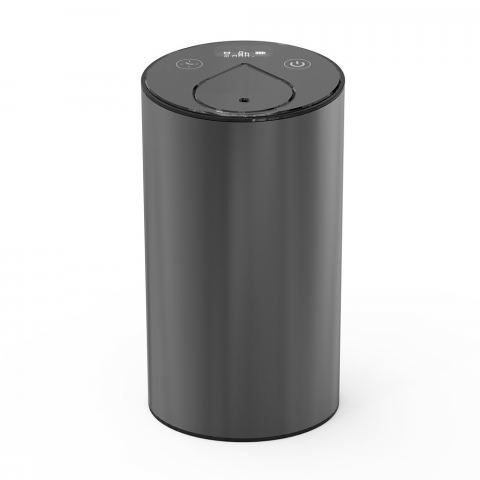 Aparat profesional de odorizare MaGeCa, pentru casa si masina, portabil, aromaterapie cu ulei, rezerva esenta de parfum inclusa, design elegant si modern, baterie 2400mAh, incarcare USB Type-C, Negru [0]