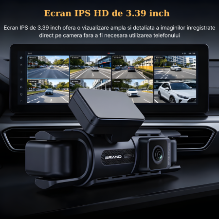 Camera auto cu 4 canale MaGeCa, 4K fata si 1080P stanga/dreapta/spate, WIFI, Control aplicatie, Senzor de coliziune G-senzor, GPS incorporat, Inregistrare in bucla, Mod parcare, Vedere nocturna, Tehno [4]