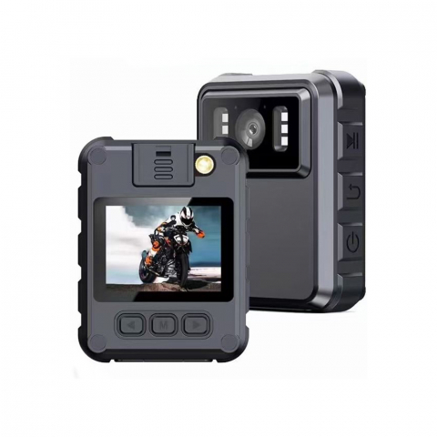 Camere video corporale - Camera video corporala MaGeCa®, Body camera Wireless, Rezolutie 2K, Display 2 inch, Nightvision IR, Detectare miscare, Impermeabil IP65, Baterie reincarcabila, Incarcare Type-C, Autonomoie 8h, Negru