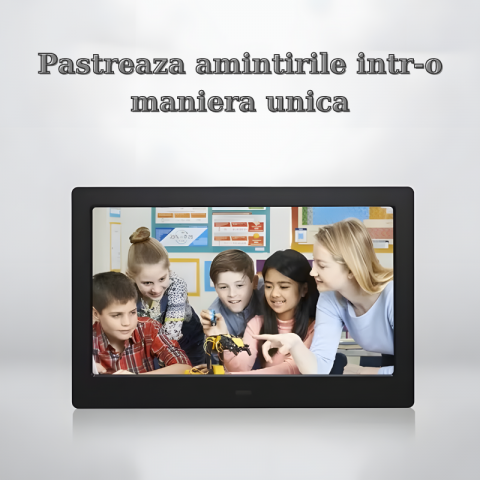 Rama foto digitala MaGeCa®, 10 inch, Rezolutie 1024x600 HD IPS, Ecran LED 16:9, Slot USB, Slot Card SD, Poze/Video, Difuzor 2x2W, Temporizator pornire/oprire automata, Telecomanda, Neagra [5]
