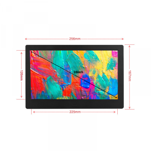 Rama foto digitala MaGeCa®, 10 inch, Rezolutie 1024x600 HD IPS, Ecran LED 16:9, Slot USB, Slot Card SD, Poze/Video, Difuzor 2x2W, Temporizator pornire/oprire automata, Telecomanda, Neagra [1]