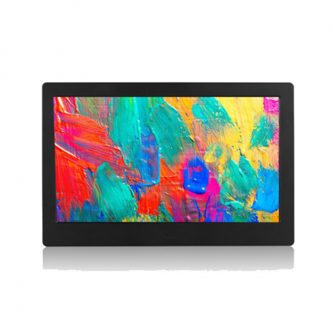 Rame foto - Rama foto digitala MaGeCa®, 10 inch, Rezolutie 1024x600 HD IPS, Ecran LED 16:9, Slot USB, Slot Card SD, Poze/Video, Difuzor 2x2W, Temporizator pornire/oprire automata, Telecomanda, Neagra