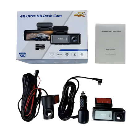 RESIGILAT - Camera auto dubla MaGeCa M6, Camera fata 4K Ultra HD + Camera spate 1080P, WIFI, Control aplicatie, Senzor de coliziune G-senzor, GPS incorporat, Inregistrare in bucla, Mod parcare, Vedere [9]
