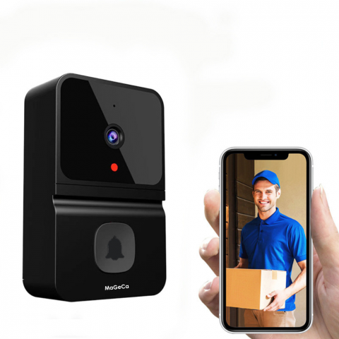Sonerii electrice - Sonerie Video Inteligenta MaGeCa® Z30 fara fir/Wireless, Convorbire Bidirectionala, Video Interfon HD, Night VIsion