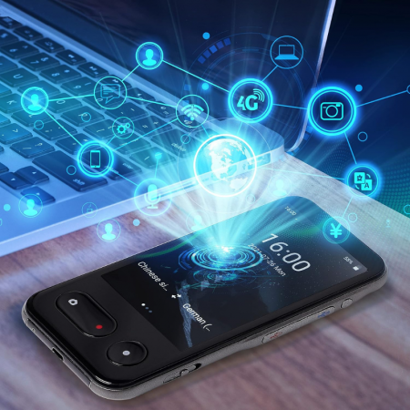 Translator intelligent MaGeCa T7, 4G, WIFI, Bluetooth, HotSpot, Inteligenta artificiala AI ChatGPT, Traducere vocala bidirectionala in 135 de limbi, Traducere foto in 57 de limbi, Traducere text, Ecra [3]