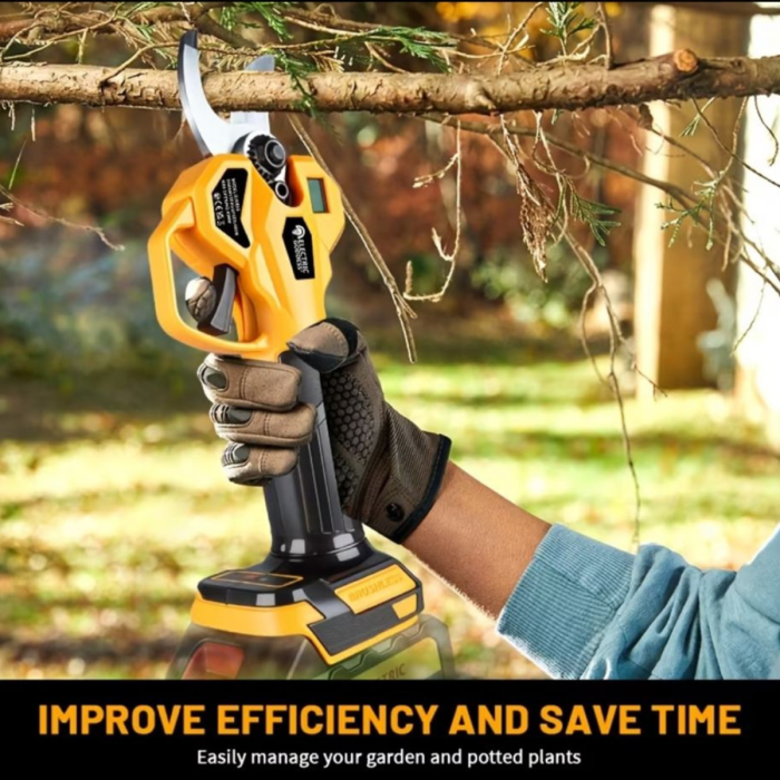 Foarfeca Electrica de Gradina 48V pentru Taiat Crengi, Vie, cu 1/2 Acumulatori, 2 Trepte de Taiere, Profesionala [3]