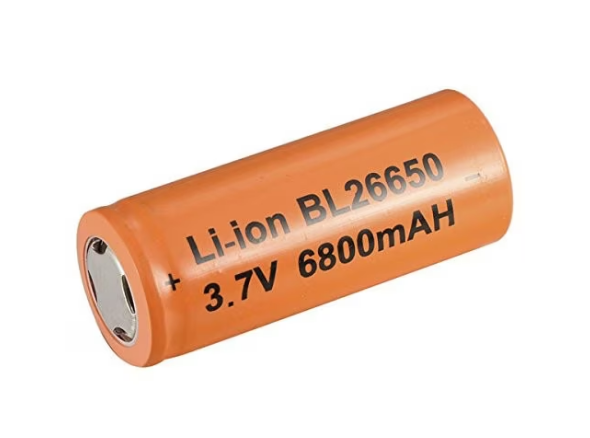 Acumulator 26650, 3.7V, 6800mAH, Borna Pozitivă Plata, portocaliu [1]
