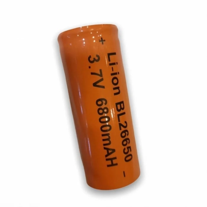 Acumulator 26650, 3.7V, 6800mAH, Borna Pozitivă Plata, portocaliu [2]