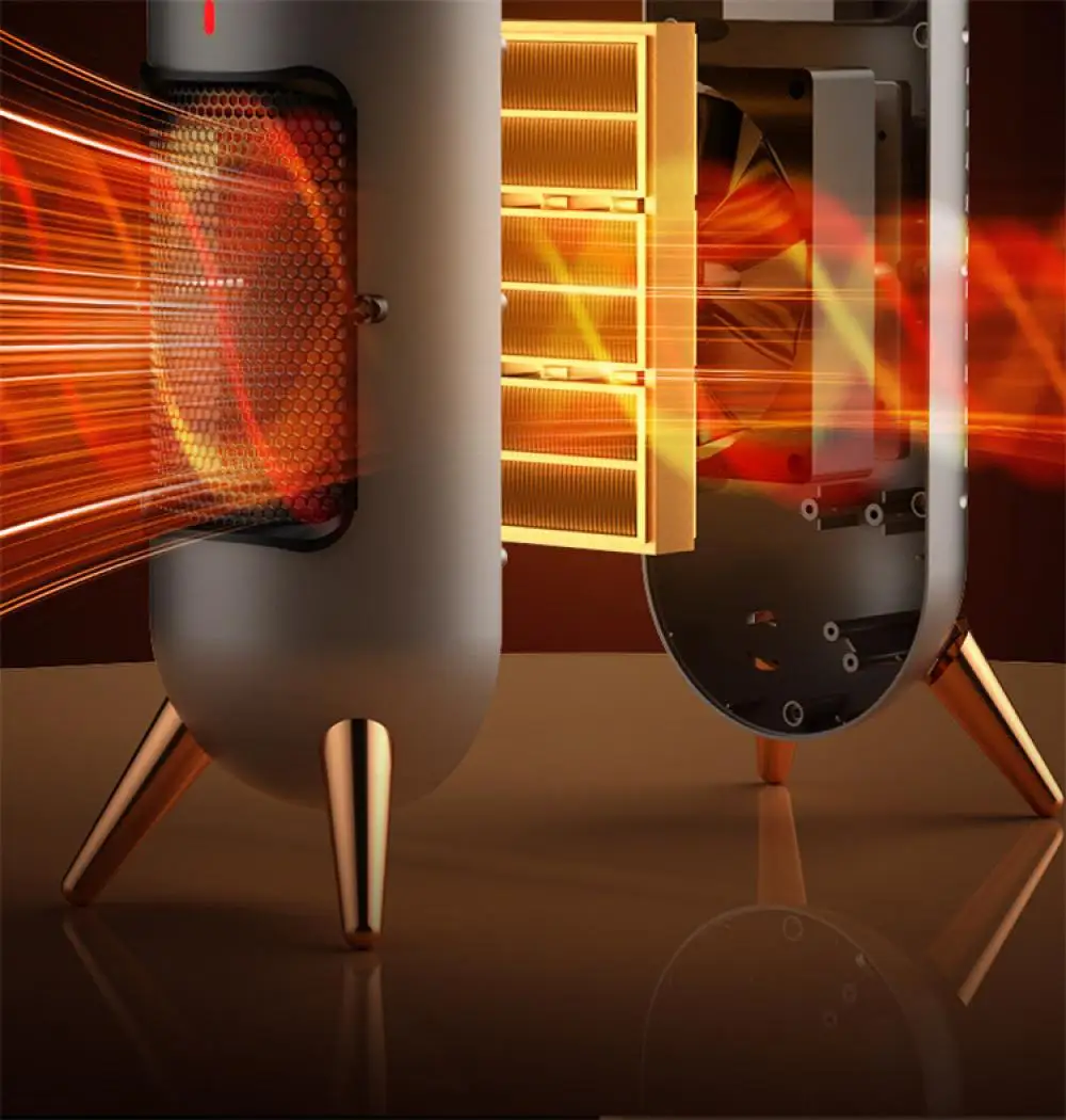 Aeroterma Electrica Portabila, 2 Trepte de Putere 800W/1200W, pentru Interior, 33 x 12.5 cm [5]