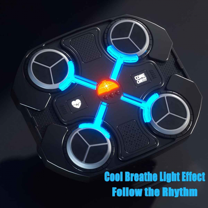 Aparat de box cu muzica Bluetooth, montare pe perete, lumini interactive, pentru antrenament si distractie in familie [9]