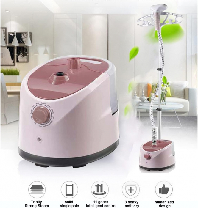 Aparat de calcat cu abur vertical 2 in 1, cu masa de calcat, 1800W, rezervor apa 1.7 l, reglabil pe înaltime [3]