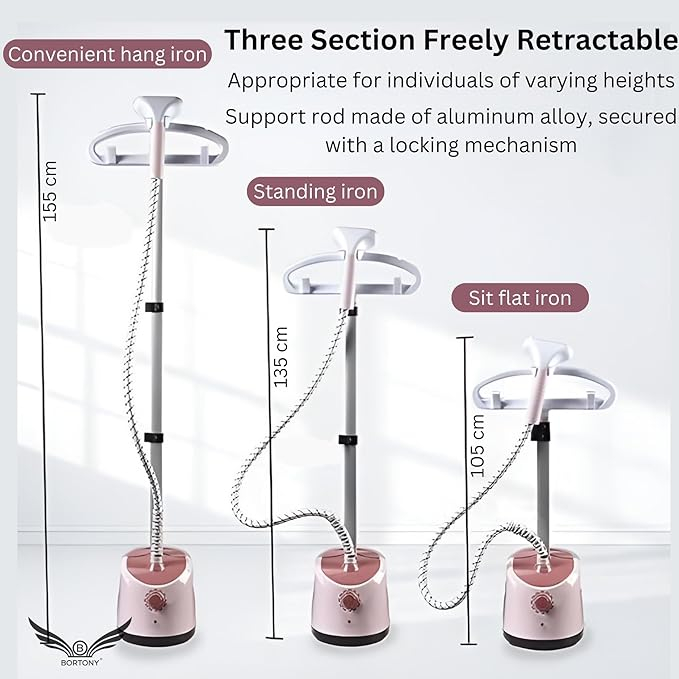 Aparat de calcat cu abur vertical 2 in 1, cu masa de calcat, 1800W, rezervor apa 1.7 l, reglabil pe înaltime [5]