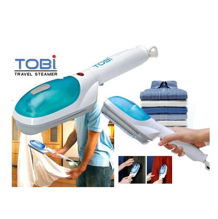 Aparat de Calcat Vertical cu Abur si Perie Curatare, Multifunctional, Tobi Travel Steamer, 1000W [8]