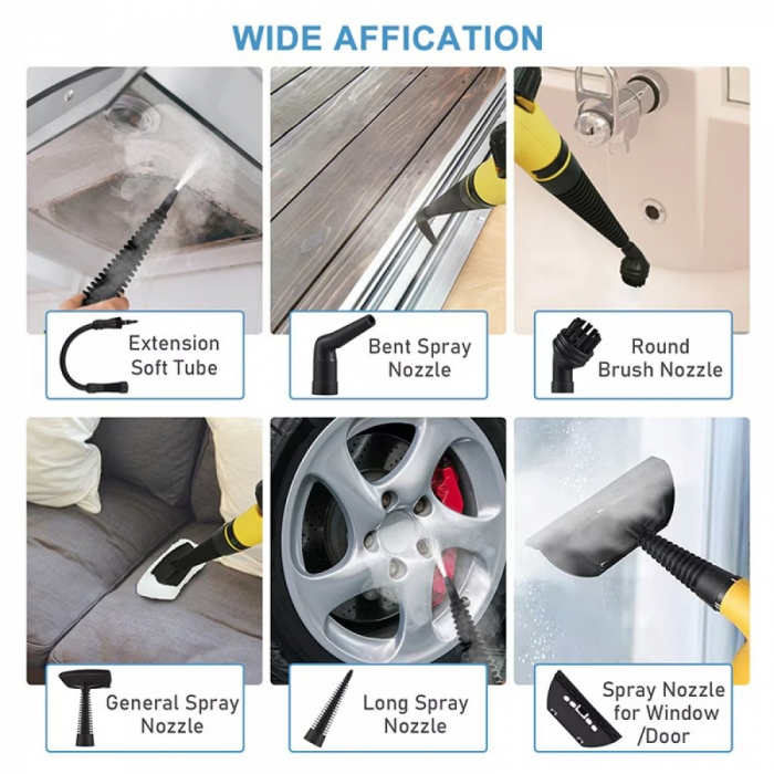 Aparat de curatat cu aburi Steam Cleaner + Accesorii [2]
