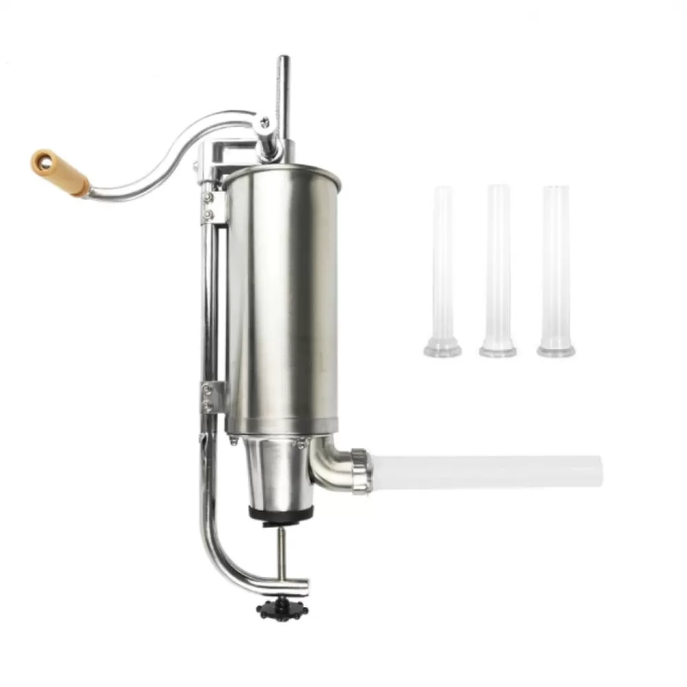 Aparat de facut Carnati, 5kg Capacitate, metal inox, Vertical, 4 palnii, prindere de masa [6]