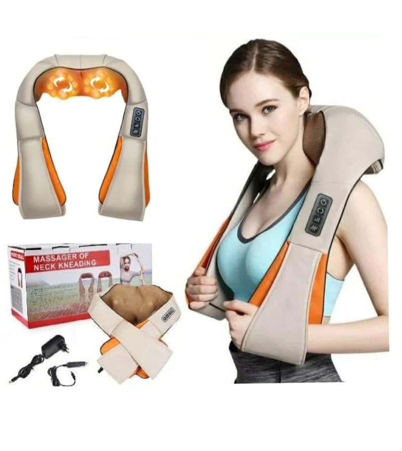 Aparat de masaj cervical, cu infrarosu si bile, 24W, piele [2]