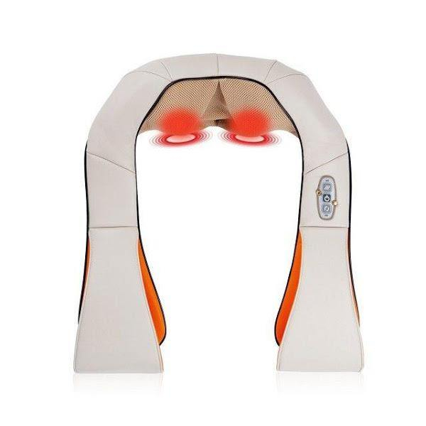 Aparat de masaj cervical, cu infrarosu si bile, 24W, piele [5]