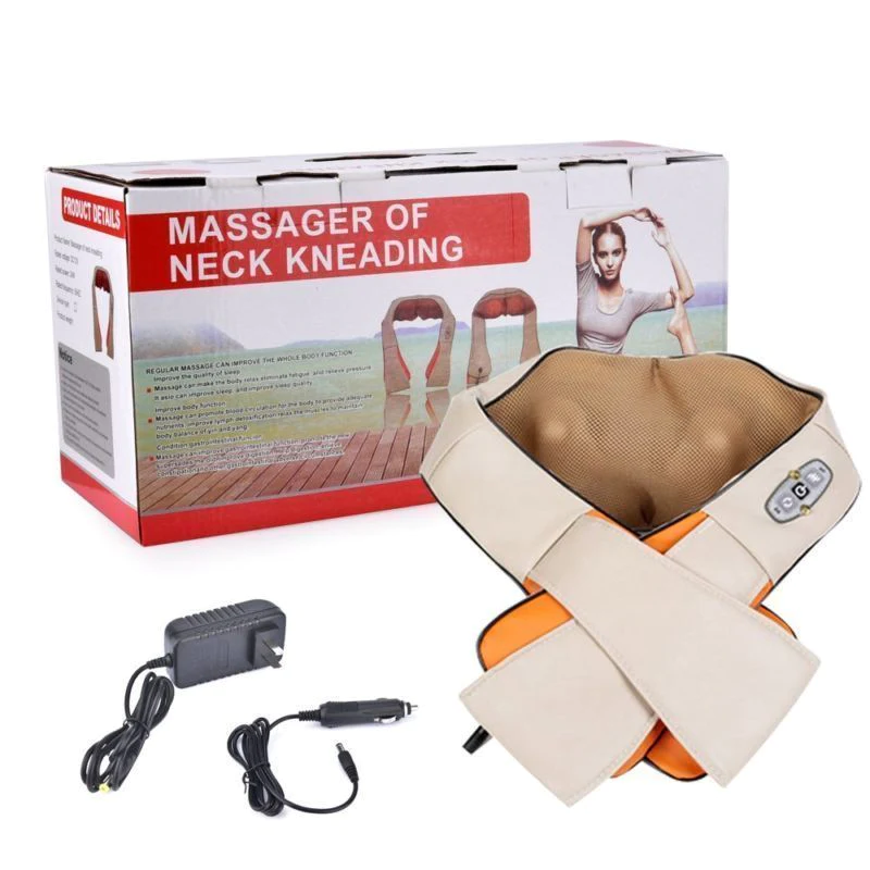 Aparat de masaj cervical, cu infrarosu si bile, 24W, piele [3]