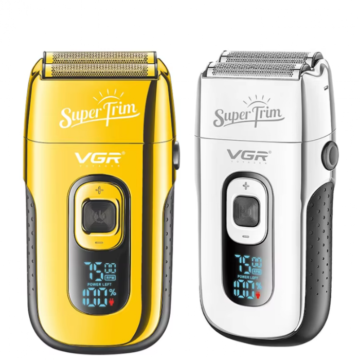 Aparat de ras Shaver Profesional VGR Super Trim V-332, Auriu, Autonomie 150 min. [5]