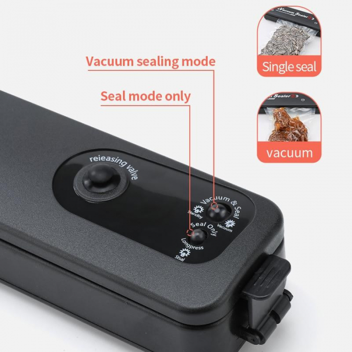 Aparat de Sigilat si Vidat Vacuum Sealer S, 10 pungi incluse [4]