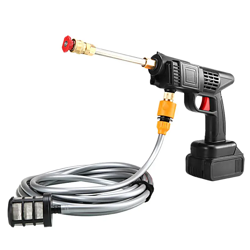 Aparat de Spalat cu Presiune cu 2 Acumulatori 48V, 8L/min, 30 bari, Trusa depozitare CADOU [8]