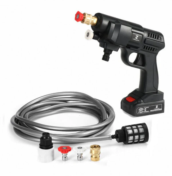 Aparat de Spalat cu Presiune cu 2 Acumulatori 48V, 8L/min, 30 bari, Trusa depozitare CADOU [4]