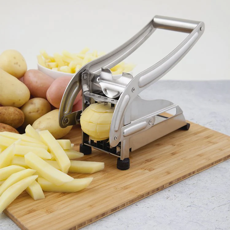 Aparat de taiat cartofi pai si legume, din inox, cu 1 forma de taiere, Potato Chopper [3]