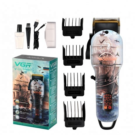 Aparat de tuns profesional cu afisaj LED, accesorii incluse, VGR V-689 [10]