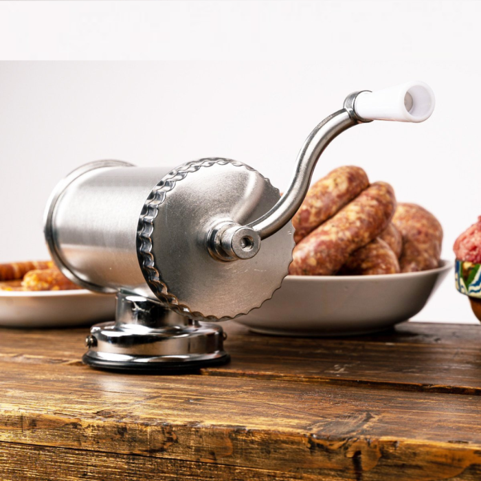 Aparat de umplut carnati 3 kg Capacitate, Orizontal, Inox, 3 Palnii Incluse [8]