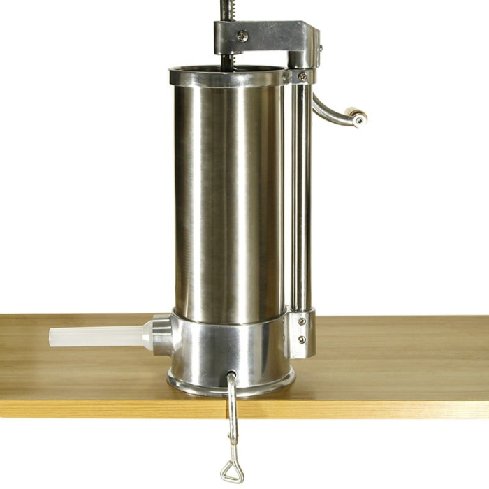 Aparat de umplut carnati 6 kg Capacitate, Vertical, Inox, 6 Palnii Incluse, sistem anti bule [3]