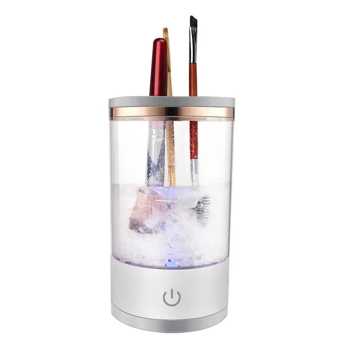 Aparat Electric de Curatare Pensule Machiaj, Profesional, Perie Automata 3 in 1: Curatare, Uscare si Depozitare [14]