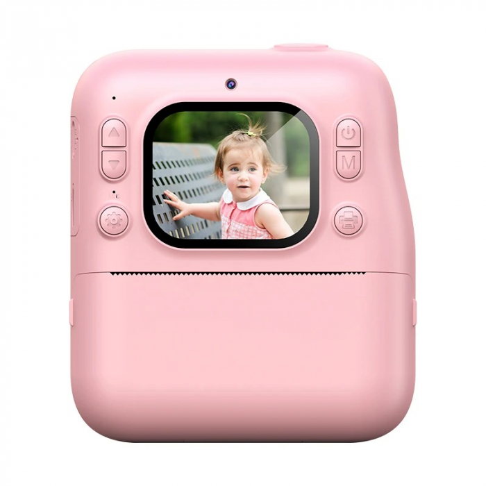 Aparat Foto Digital cu Imprimare Termica pentru copii, display color, 2 Camere, Full HD 1080p, Model Nou [11]