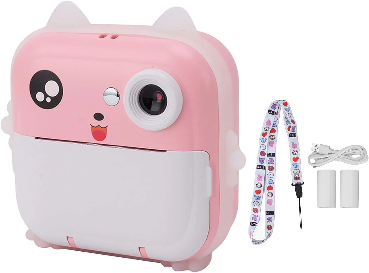 Aparat Foto Digital cu Imprimare Termica pentru copii, display color de 2,4 inch, 1080P Full HD [7]