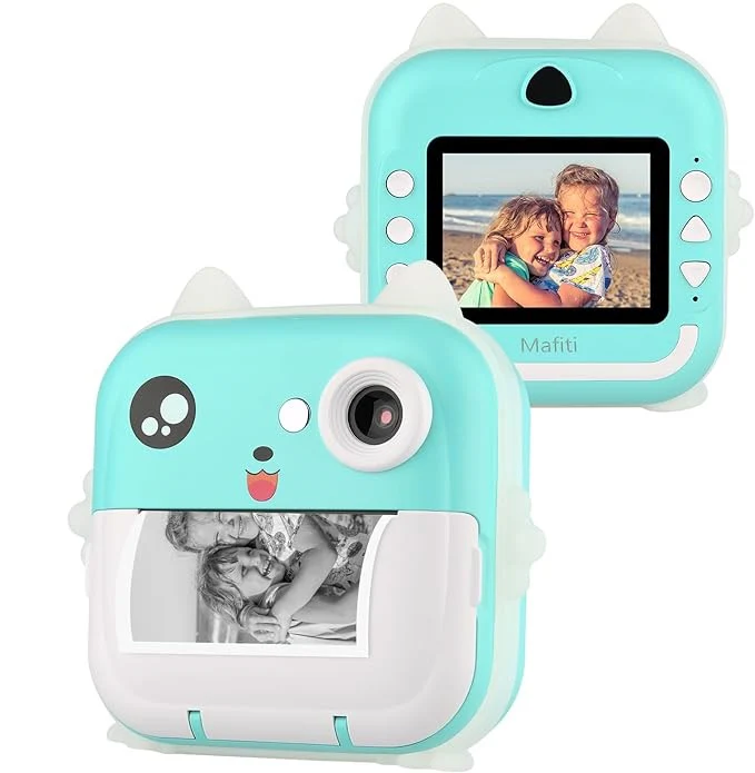 Aparat Foto Digital cu Imprimare Termica pentru copii, display color de 2,4 inch, 1080P Full HD [14]