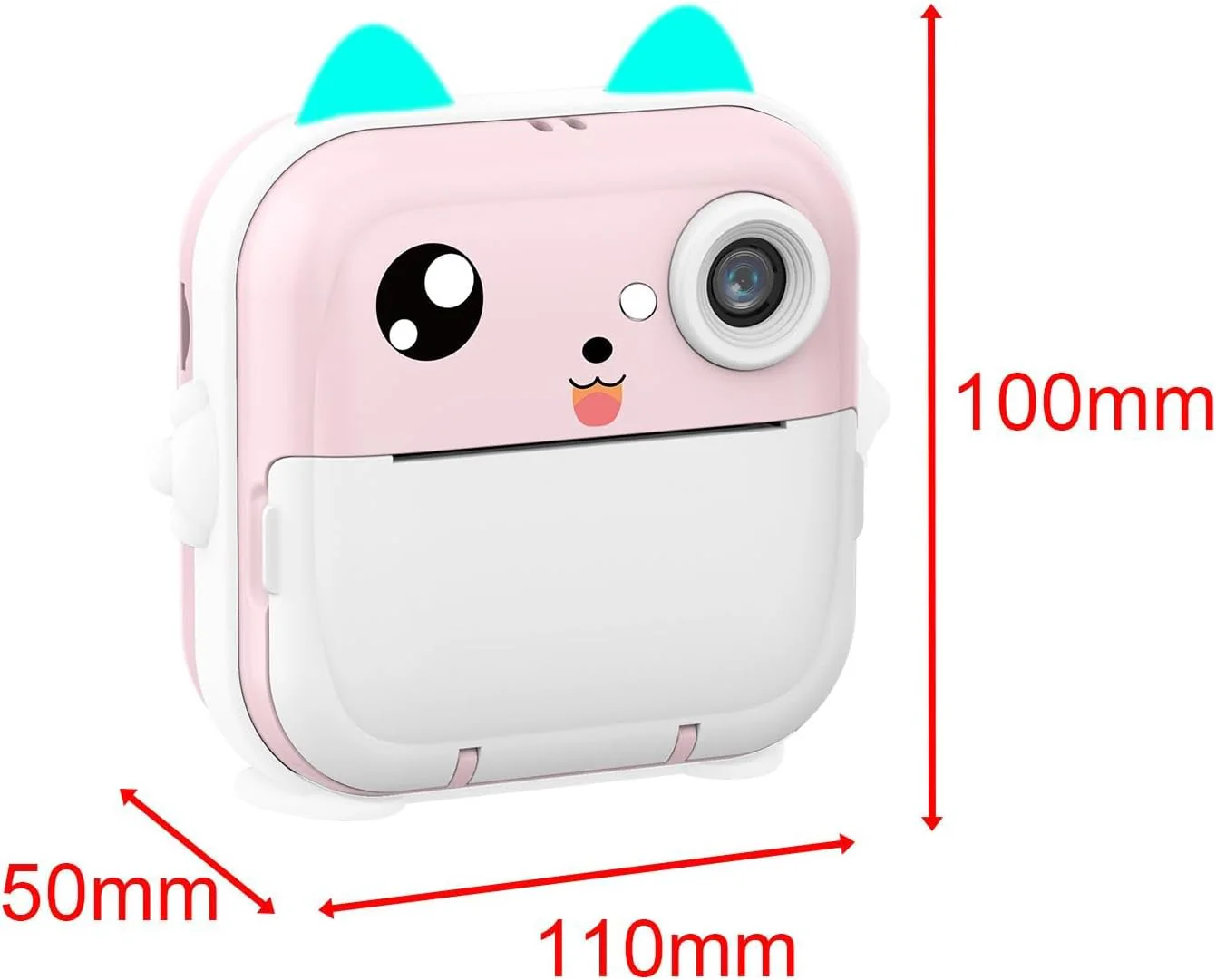 Aparat Foto Digital cu Imprimare Termica pentru copii, display color de 2,4 inch, 1080P Full HD [9]